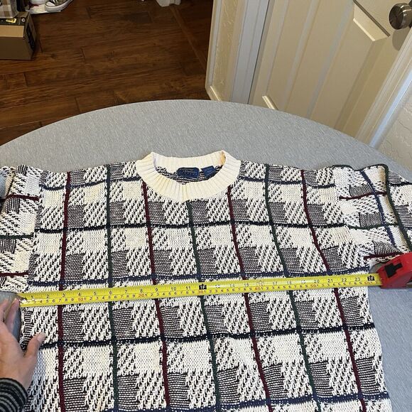 Vintage Mervyns Cambridge Classics Men Sweater Size Large Long Sleeve Cotton USA - Picture 6 of 11